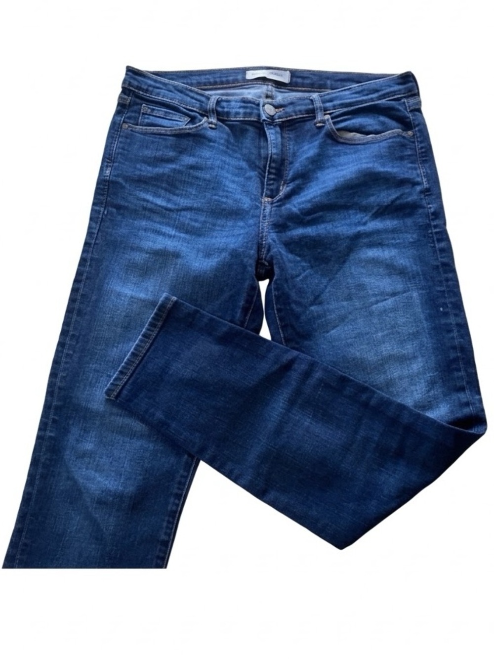 Banana Republic Luxe Touch Skinny Ankle Jeans Dark Indigo Stretch Denim 29